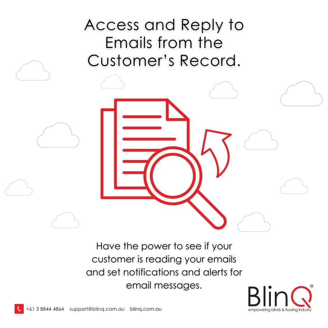Access and Reply to Emails from the Customer's Record