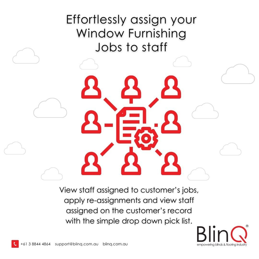 Assign jobs between staff
