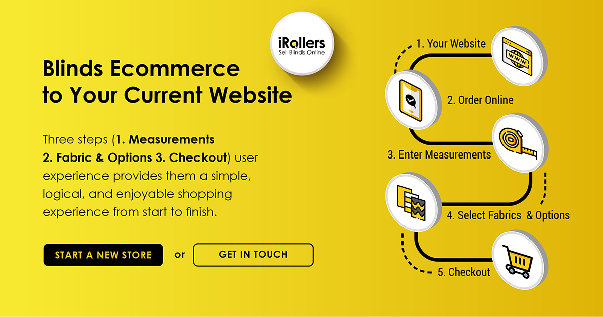 Blinds e-commerce to your current website
