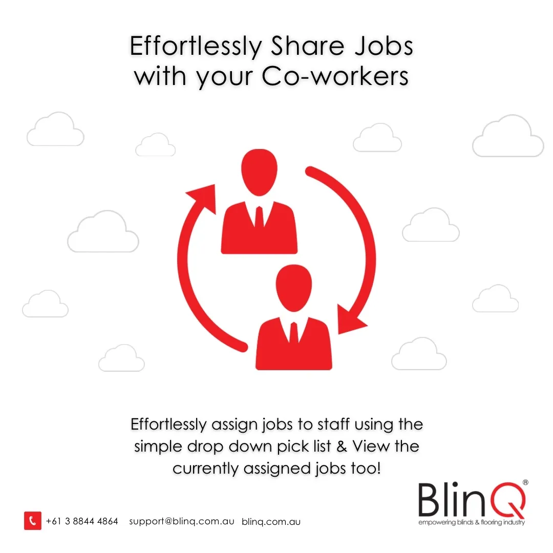 Effortlessly share jobs with your Co-workers