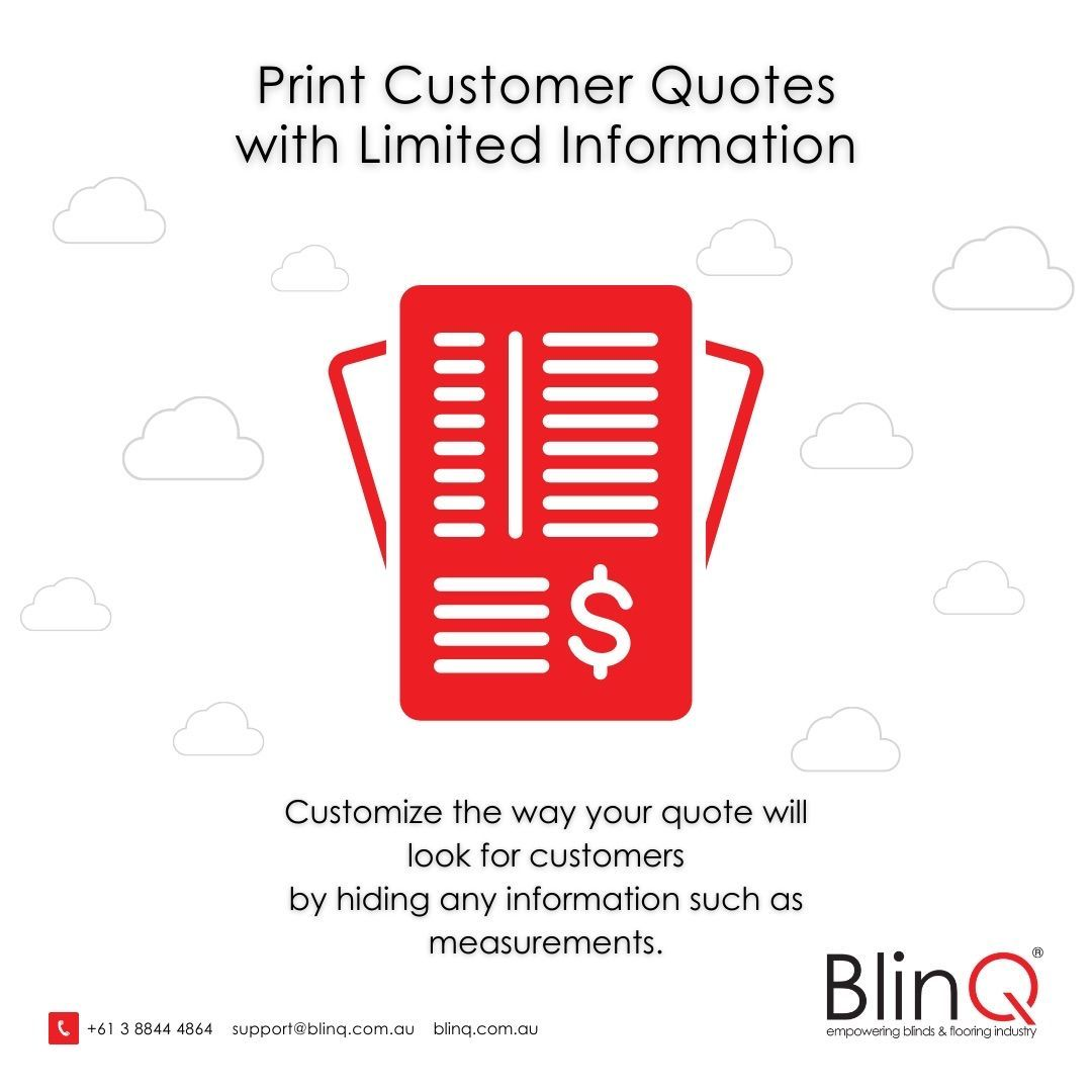 Print Customer Quotes with Limited Information