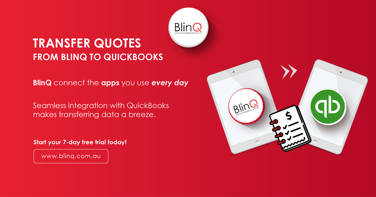 Transfer quotes from BlinQ to QuickBooks
