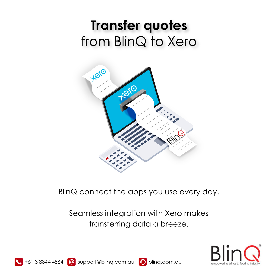 Transfer quotes from BlinQ to Xero
