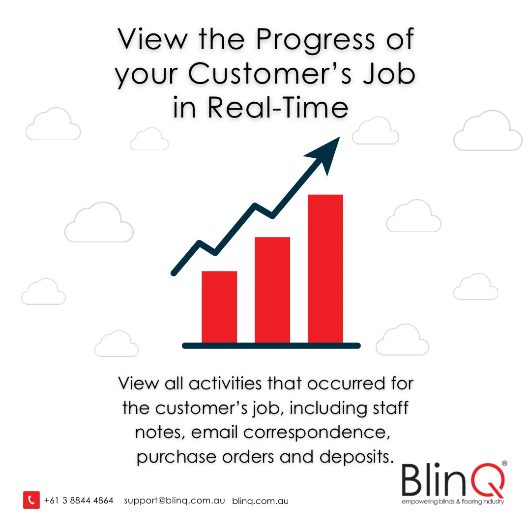 View the progress of your customer's job in Real-Time