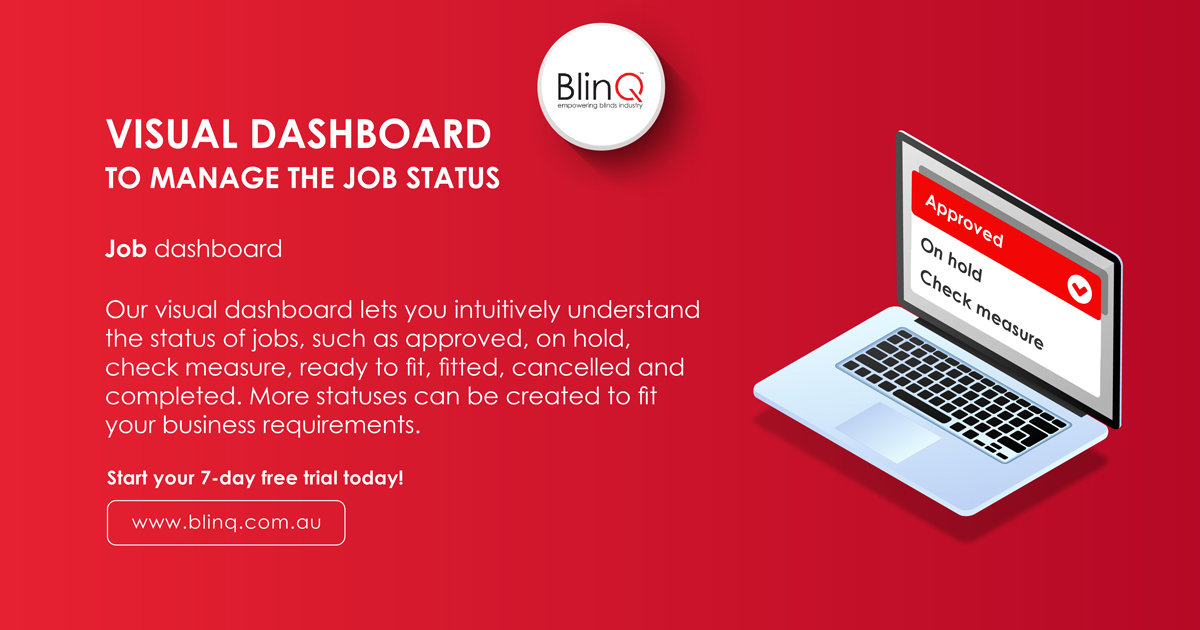 Visual dashboard to manage the job status